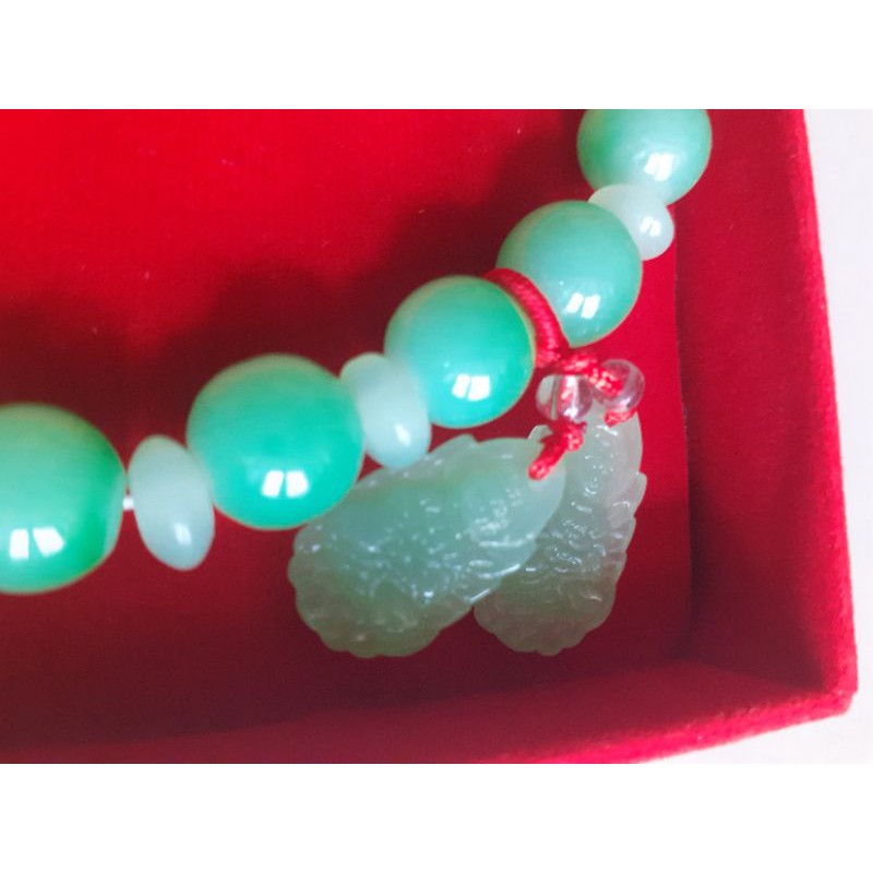 Gelang Giok Kwan Im Dewi Guan Yin Welas-asih Keluarga & Penyembuhan