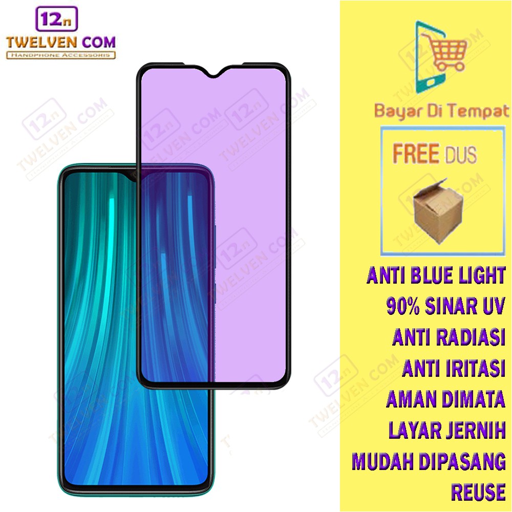 ANTI BLUE TEMPERED GLASS BLUE LIGHT Xiaomi Redmi Note 4 / Note 4x / Note 5 Pro / Note 5a / Note 5a Prime / Note 7 / Note 8 / Note 8 Pro / Note 9 / Note 9 Pro / Note 10 / Note 10s / Note 10 Pro / Note 10s / 10 5G / Note 11 / 11s / 11 Pro / 11 Pro+