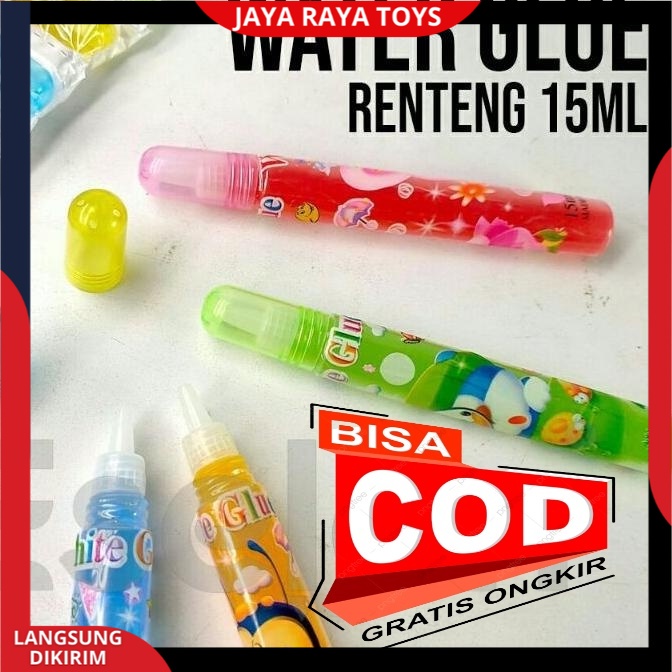 lem Kertas glue renteng cair 15 ml lem kertas water glue  perekat Bisa Cod