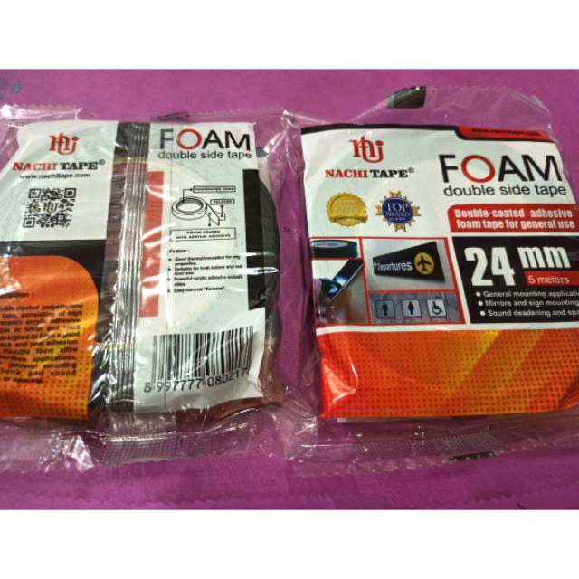 

Nachi tape foam double side tape 24 mm 5 meter