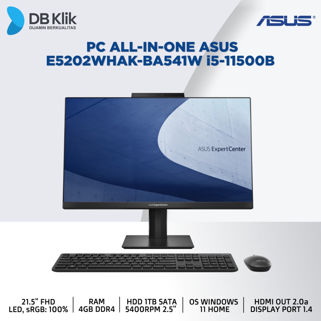 PC AIO ASUS E5202WHAK-BA541W i5-11500B 4GB HDD 1TB NoDVD WIN11 21.5&quot;