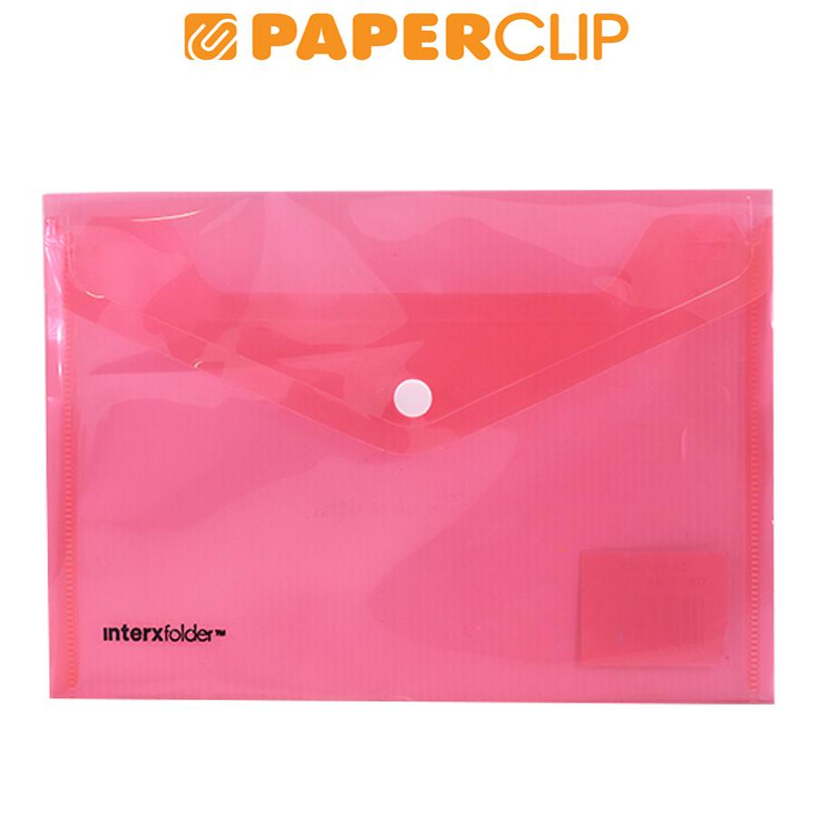 

SMART POCKET / MAP PLASTIK INTER X DBX10A5 A5 TRANSPARAN RED