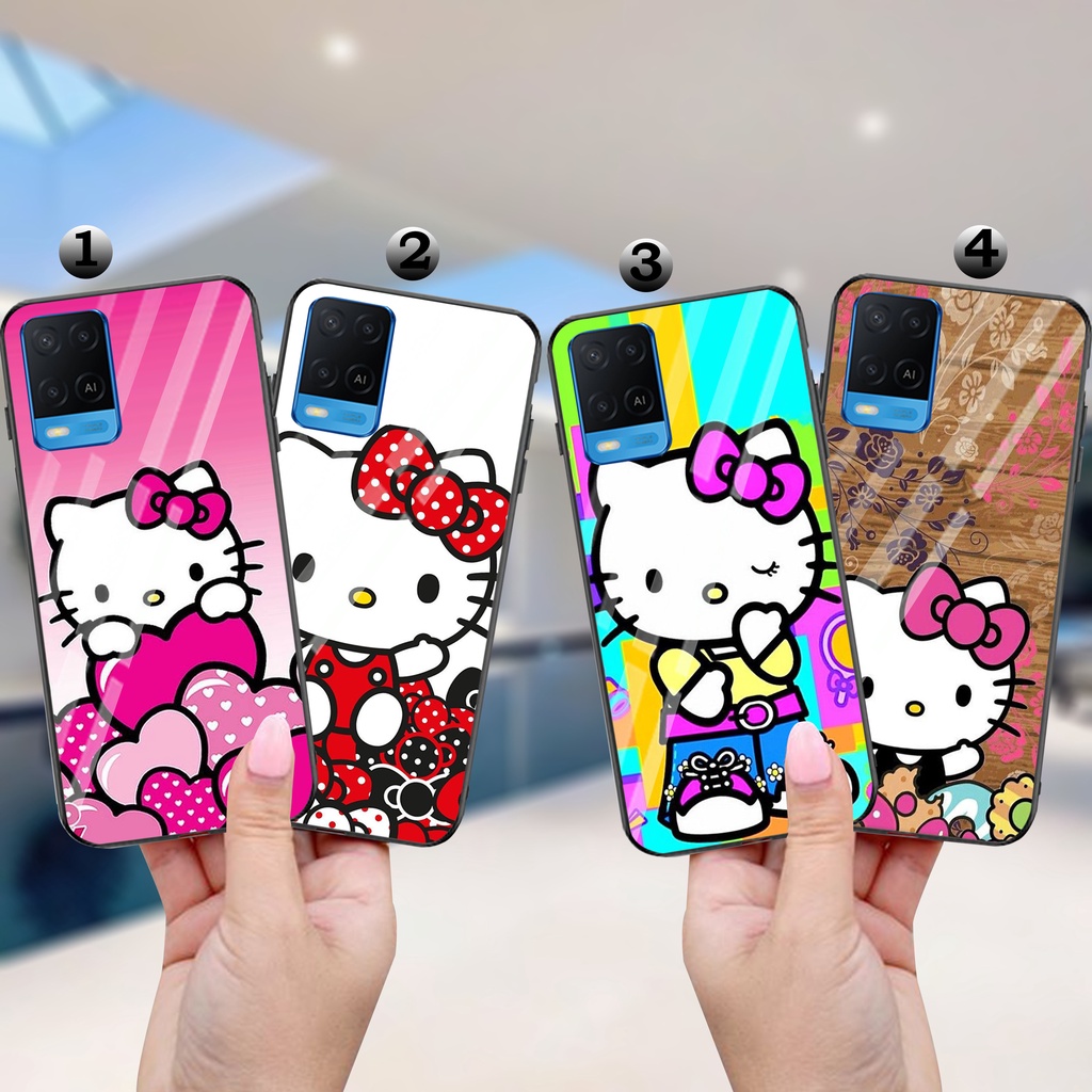 (XS290) Case Glossy OPPO A54/F11 PRO/A52020/A53/A16/A33/A12 Casing Hp OPPO HELLO KITTY 2