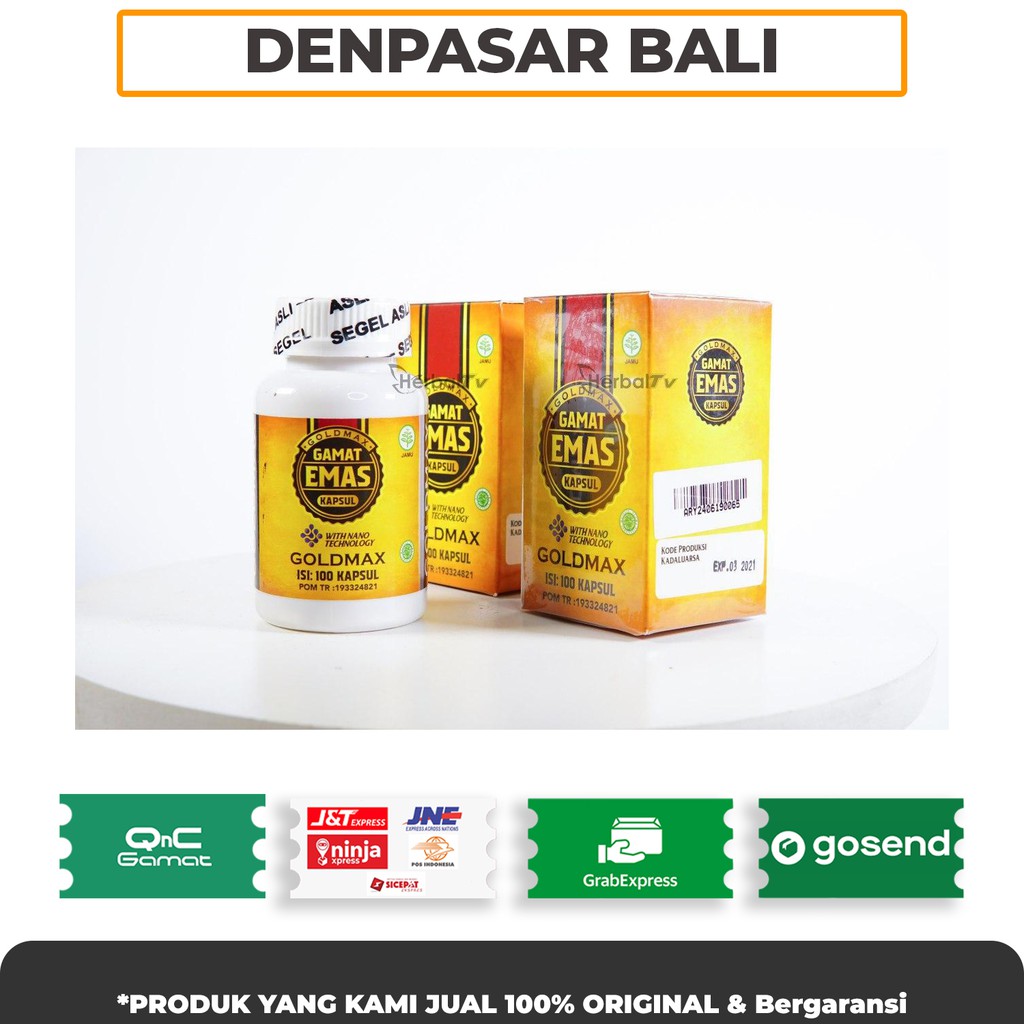 Gamat Emas Kapsul Bali - Goldmax Walatra Gamat Emas kapsul - Varian Kapsul Jelly Gamat - ORIGINAL