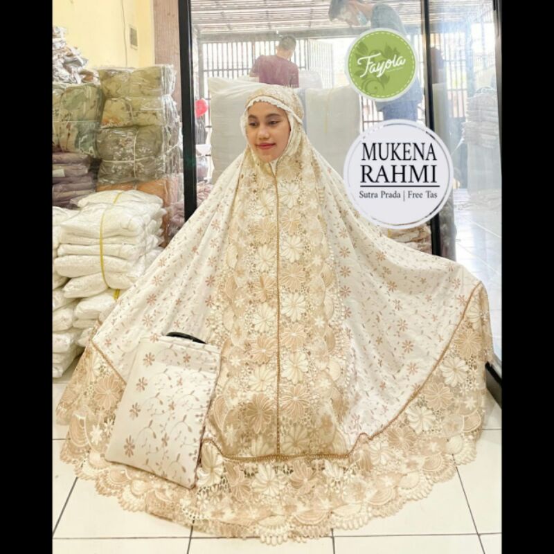 MUKENA QATAR / MUKENA RAHMI /MUKENA DAUN /MUKENA RENDA BORDIR