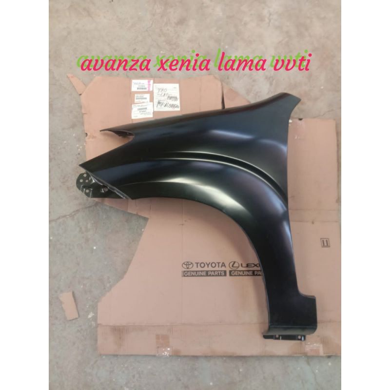 panel front fender plat spakbor slebor depan Avanza Xenia lama vvti 2004 - 2011 ori