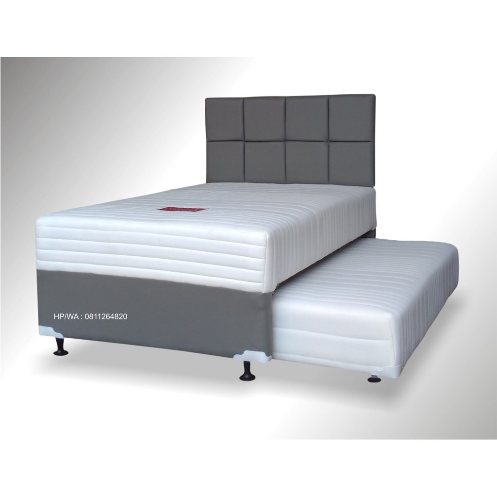 SPRINGBED 2 IN 1 GREY