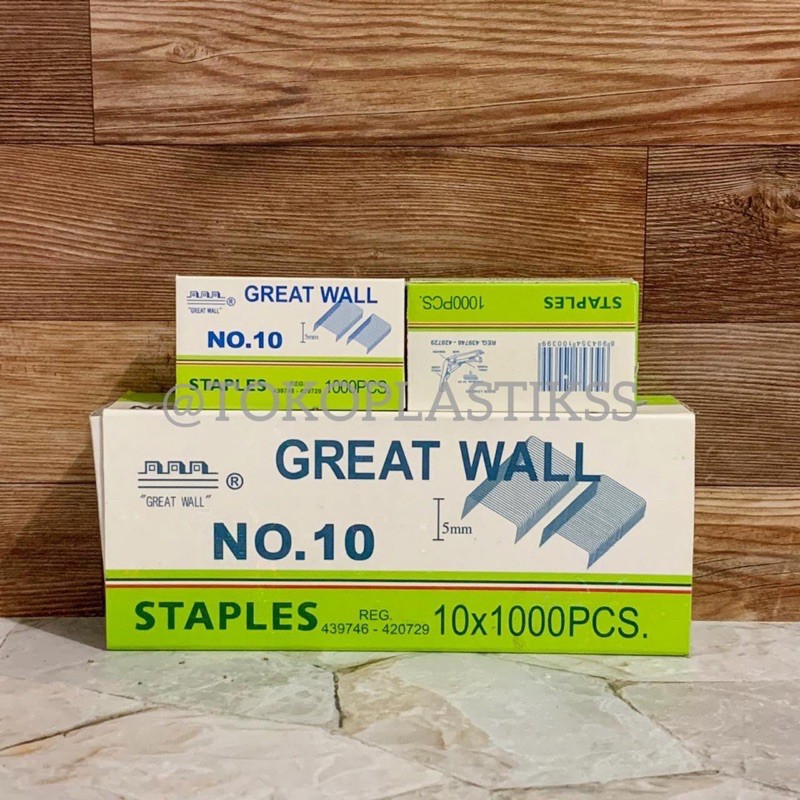 

Isi Staples Kecil No 10 Great Wall / Isi Stapler