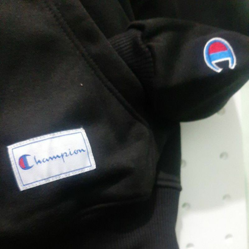 SWEATER.champion HOODIE CHAMPION LOGO ORI 1