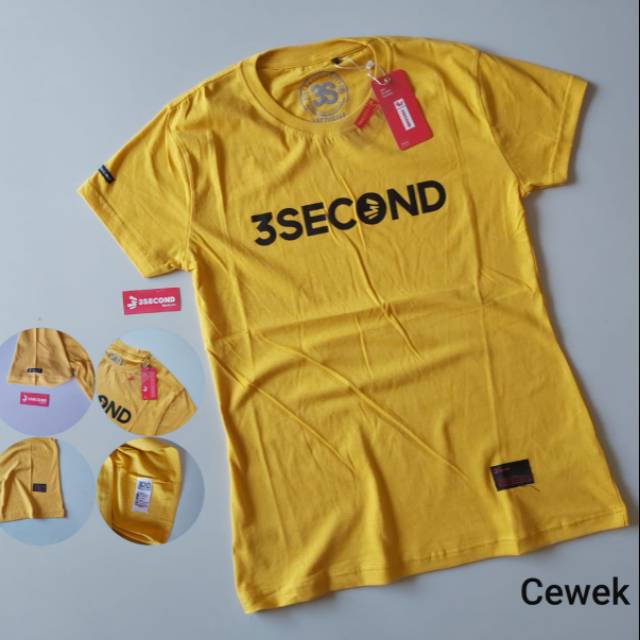 Kaos 3second cewek