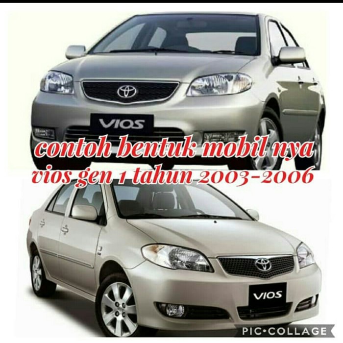 Paket Outer Cover Handle Mobil Toyota Vios 2003-2012 Hitam Doff
