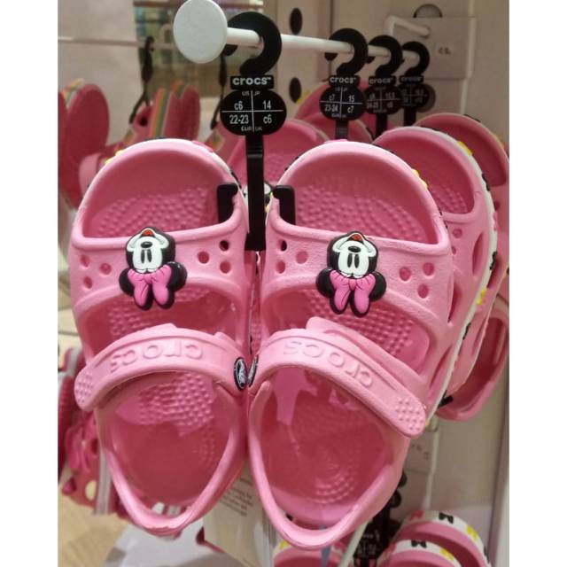  sepatu  sandal  crocs  kids minnie mouse SALE Shopee Indonesia 