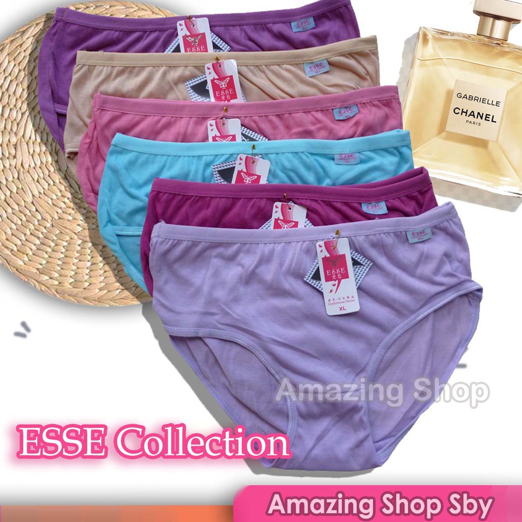 1 Lusin / 12Psc GROSIR CELANA DALAM WANITA ESSE COLLECTION TERMURAH