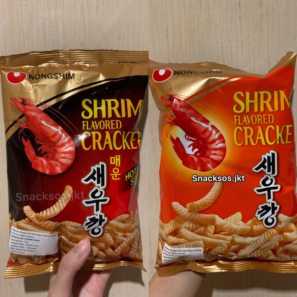 

Nongshim Shrimp Flavored Cracker Original / Hot&Spicy 75gr - Korean Snack