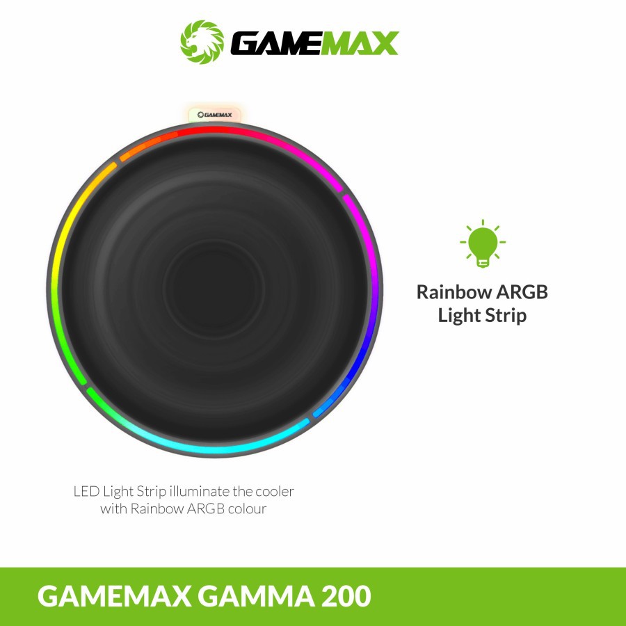 GAMEMAX GAMMA 200 RAINBOW RGB CPU Cooler