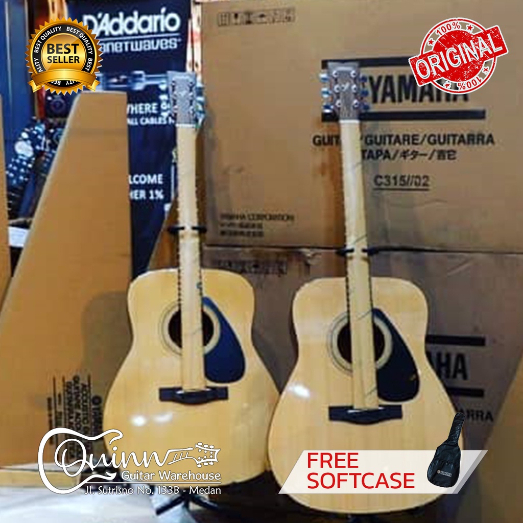 Gitar Akustik YAMAHA F310 Fishman Original  dengan softcase termurah