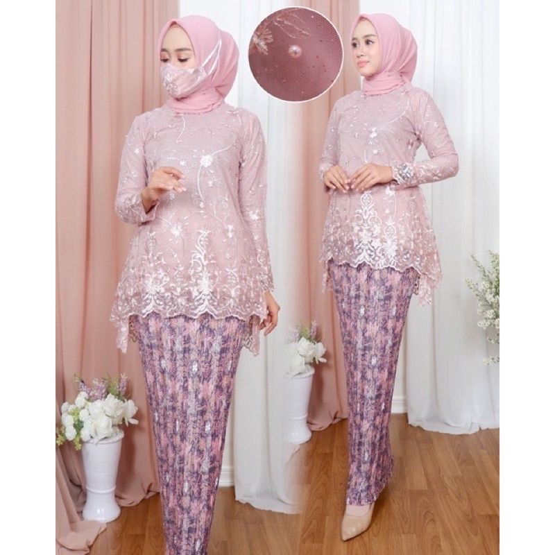 BA SETELAN KEBAYA TUNIK TULLE//KEBAYA WISUDA//KEBAYA PESTA//KEBAYA MODERN BY BA