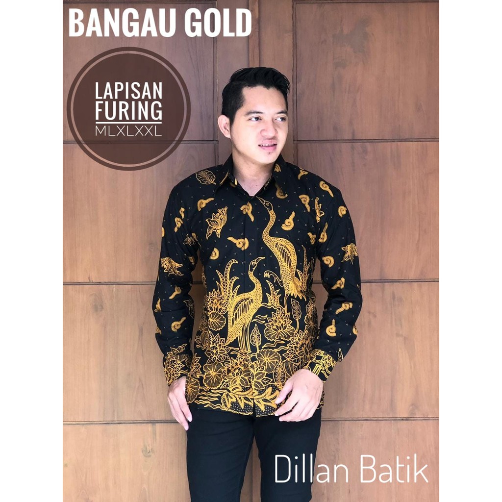 BANGAU GOLD DILLAN KEMEJA BAJU BATIK PRIA SOLO LENGAN PANJANG PENDEK LAPIS FURING ATASAN BATIK PREMIUM MODERN KATUN HALUS PEKSI IRENGAN PEKSI KUSUMA PEKSI LOVE BIRD PEKSI PARANGAN PEKSI RANTE PEKSI TARUNG PEKSI UNGU PRABUSENA PRINGGODANI PISANG BALI VIJAY