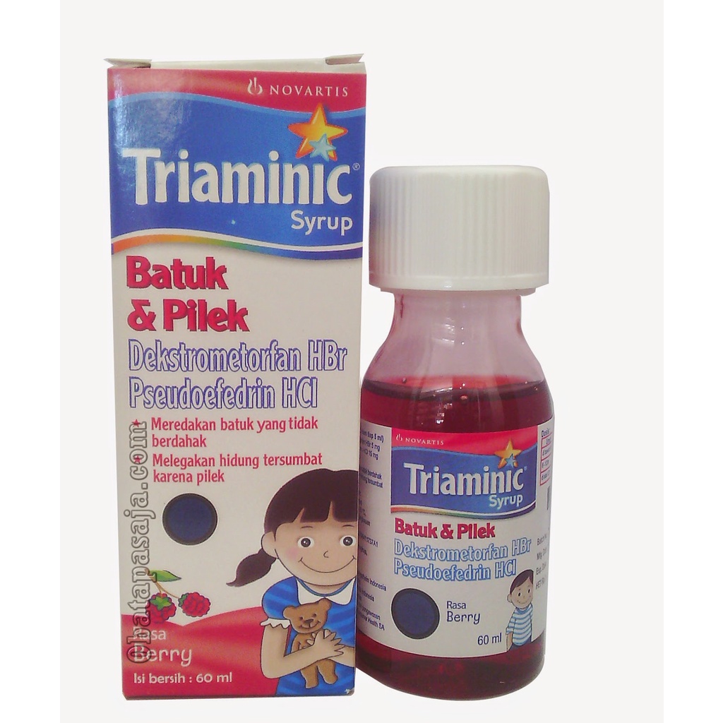 Triaminic Batuk Pilek 60 ml Meredakan Batuk Kering dan Pilek