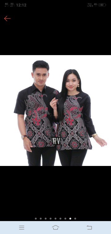 Maura Couple - Sania Ruffle Batik Couple
