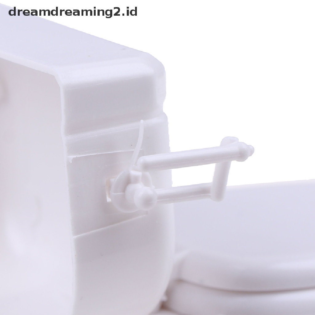 (LIKE) Miniatur Toilet Kamar Mandi Vintage Untuk Aksesoris Rumah Boneka