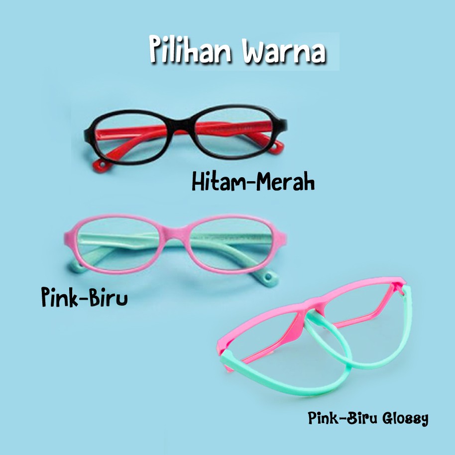 Kacamata Anak Anti Radiasi Gadget - Flexible Frame-2