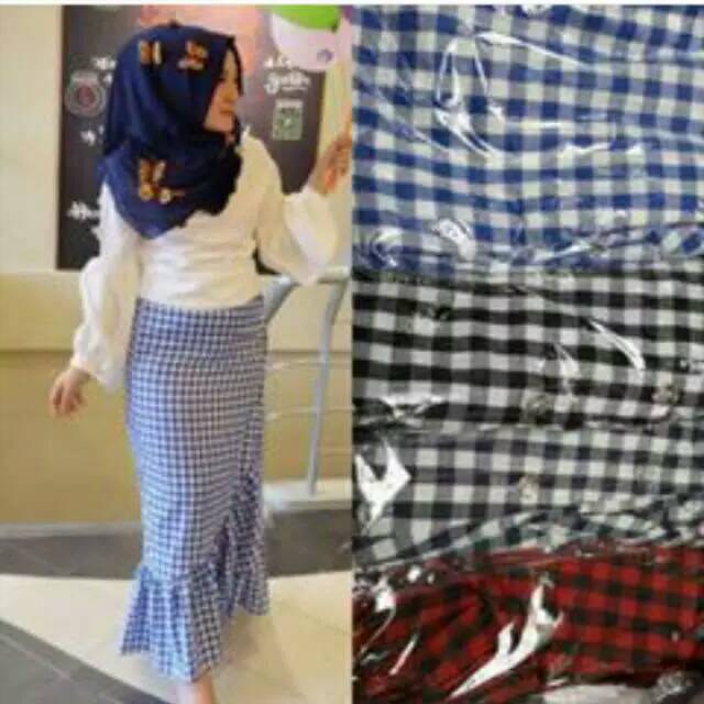 Rok ruffle wanita/rok rumbai/rok squer/ruffle skirt