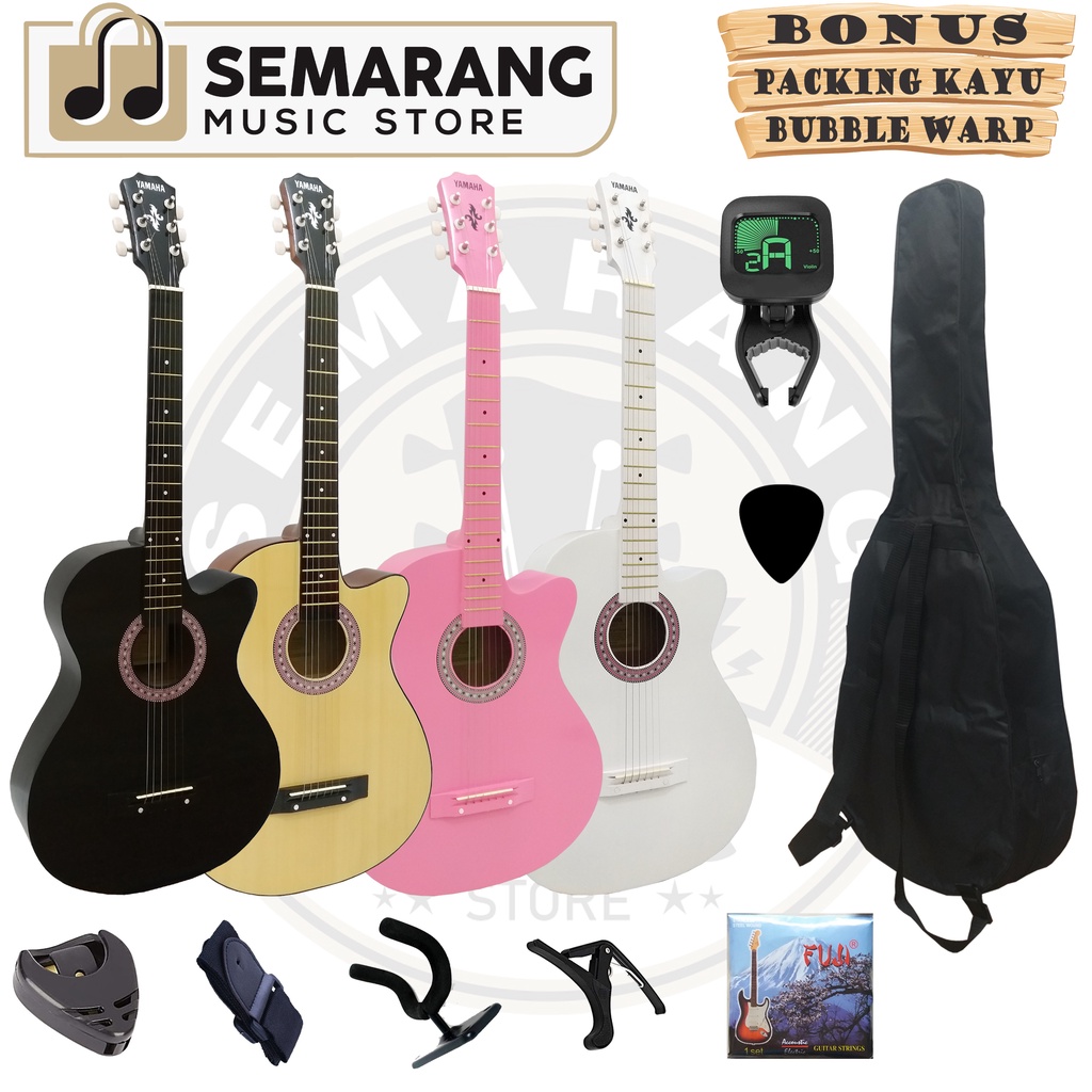 Gitar Akustik Termurah Bonus Packing Kayu &amp; Bubble Warp