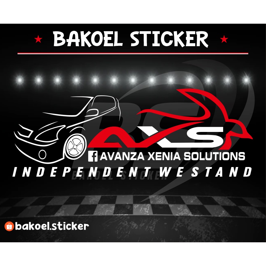Sticker avanza xenia club untuk mobil belakang | cutting sticker