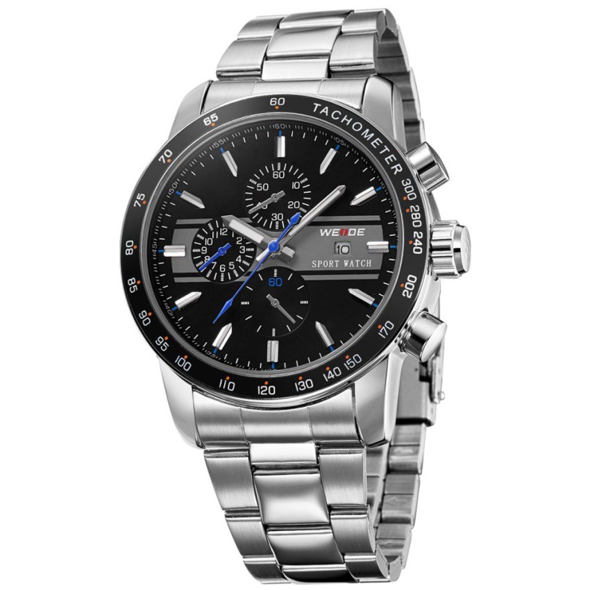 WEIDE 3313 Jam Tangan Pria Analog Casual Terbaru - Chrono - Elegant - Waterproof