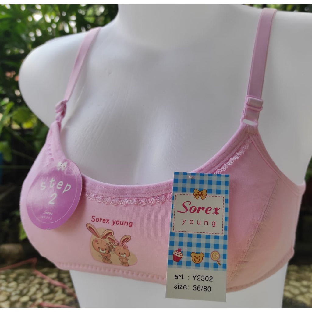 Sorex Young (Y2302) - 1 Pcs BH Remaja, Bra Remaja, Beha - Step 2, Pakaian Dalam Wanita