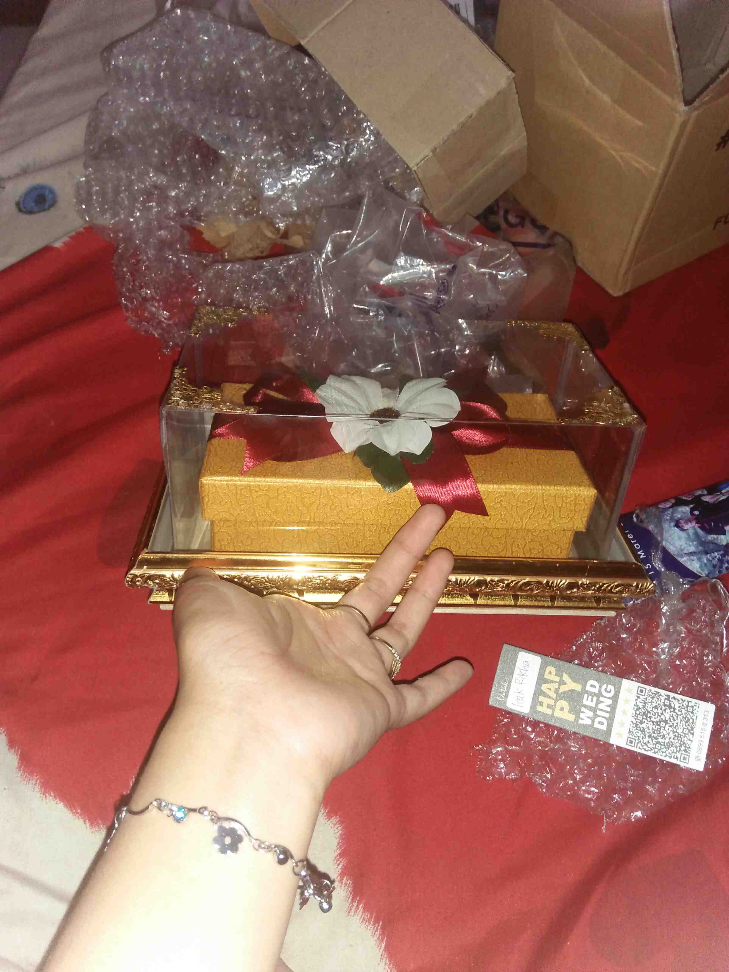 Frame Tempat Uang Box Karton Untuk Seserahan Pernikahan/tunangan - Fub