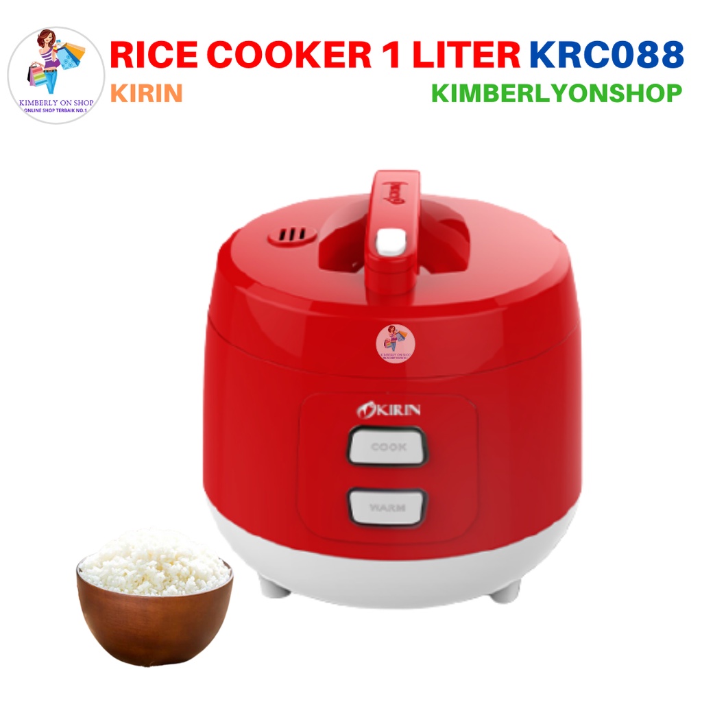 Rice Cooker Magic Com KIRIN Stainless Steel 1 Liter KRC 088