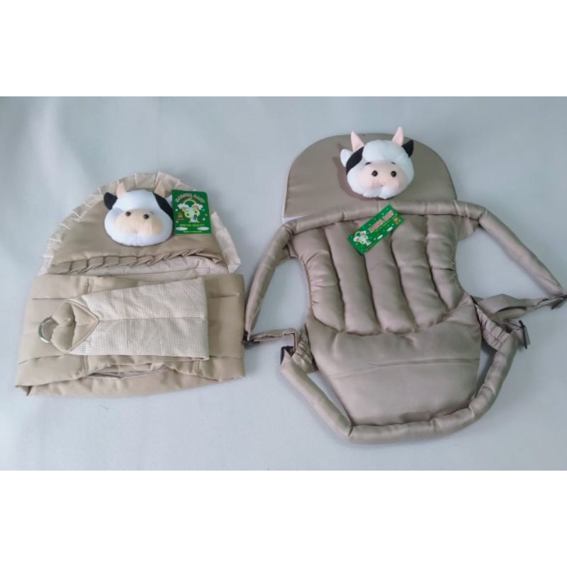 Gendongan bayi samping Dan g duduk boneka sapi