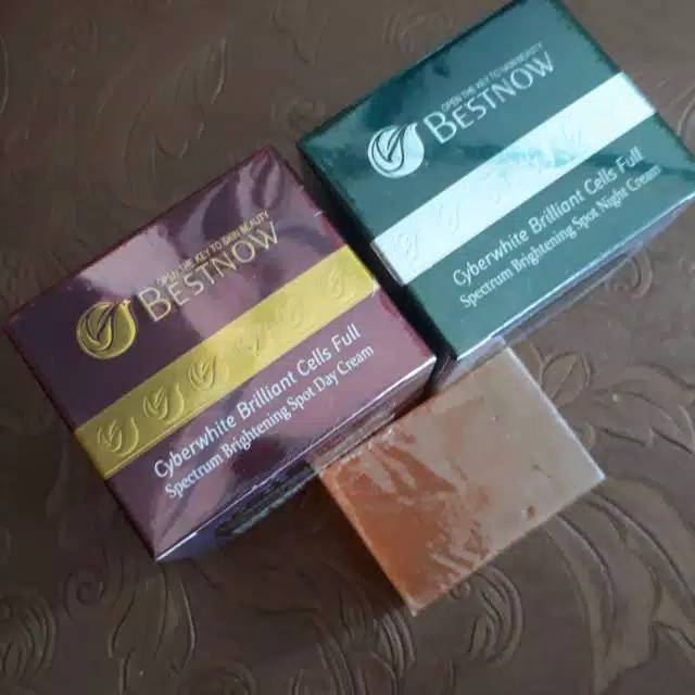 Cream Bestnow Siang Malam 15gram + Sabun