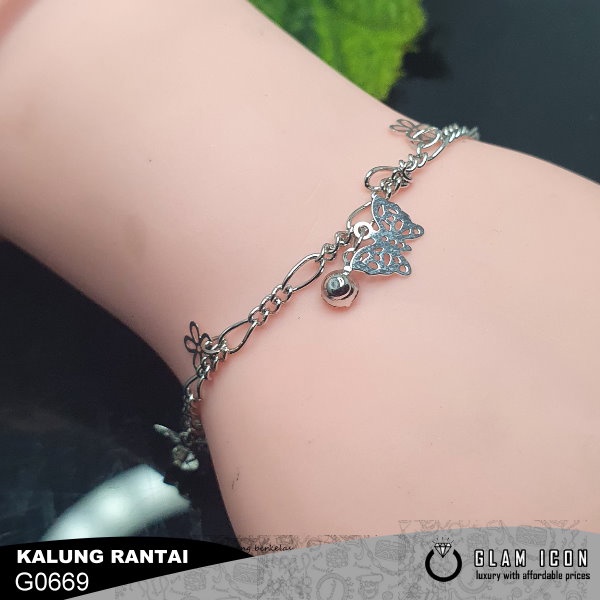 Gelang rantai Bandul Mata Kupu Kupu G0669 GKS