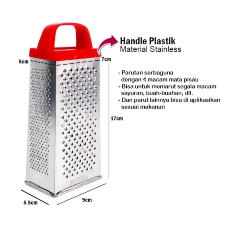 PARUTAN MENARA PARUTAN SERBAGUNA KITCHEN STAINLESS PARUTAN WORTEL