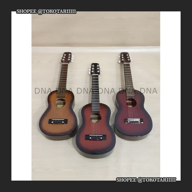 MX1552 GITAR MINI ACOUSTIC BEST 6 STRINGS UKULELE GITAR KECIL 6 SENAR BY TOKOTARIIIII