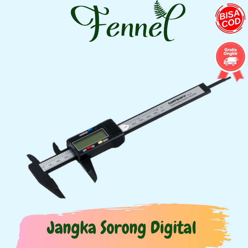 Jangka Sorong Sigmat Digital Vernier Caliper Mistar Geser LCD Screen JIGO-150