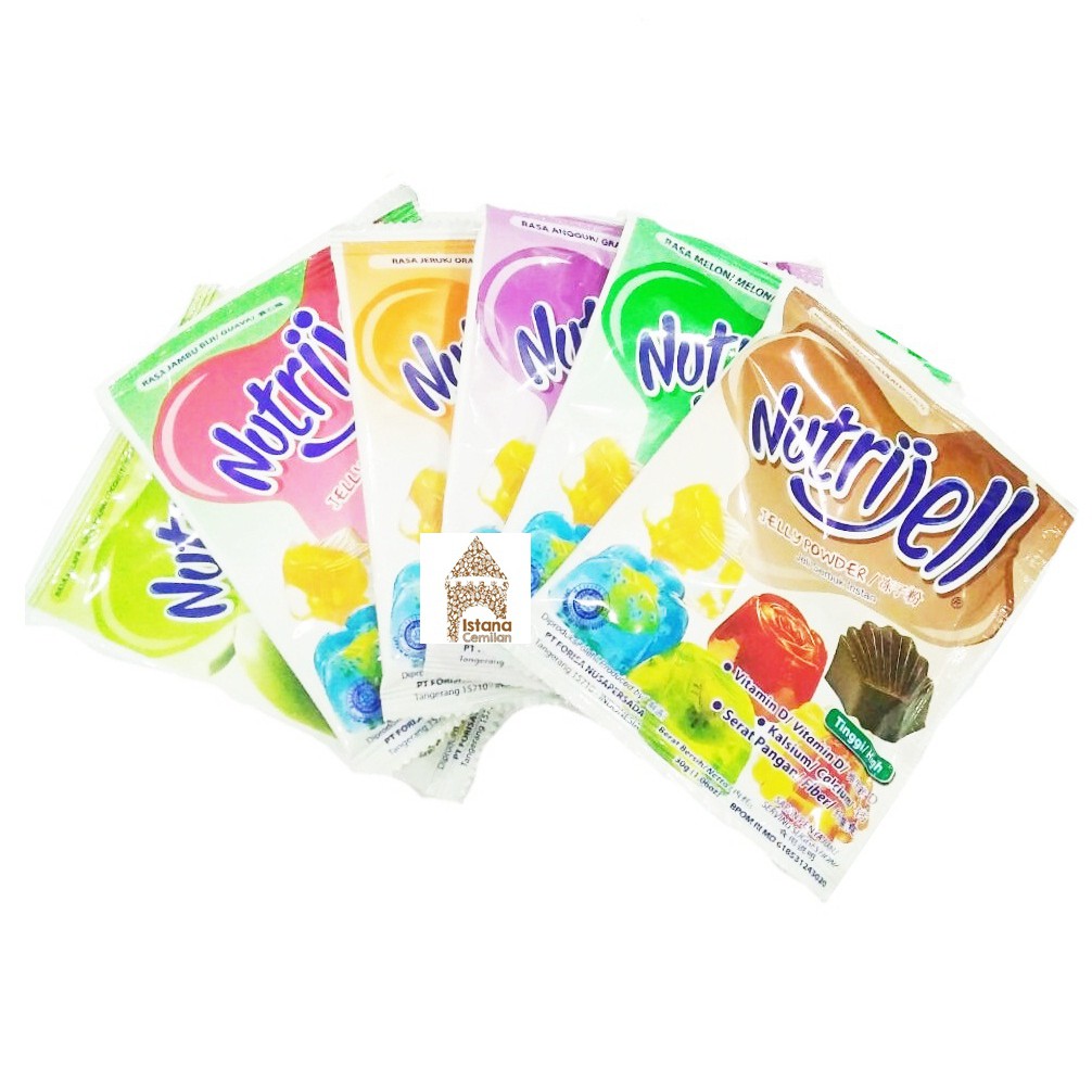 Nutrijell Aneka Rasa Buah dan Coklat. Agar agar jelly