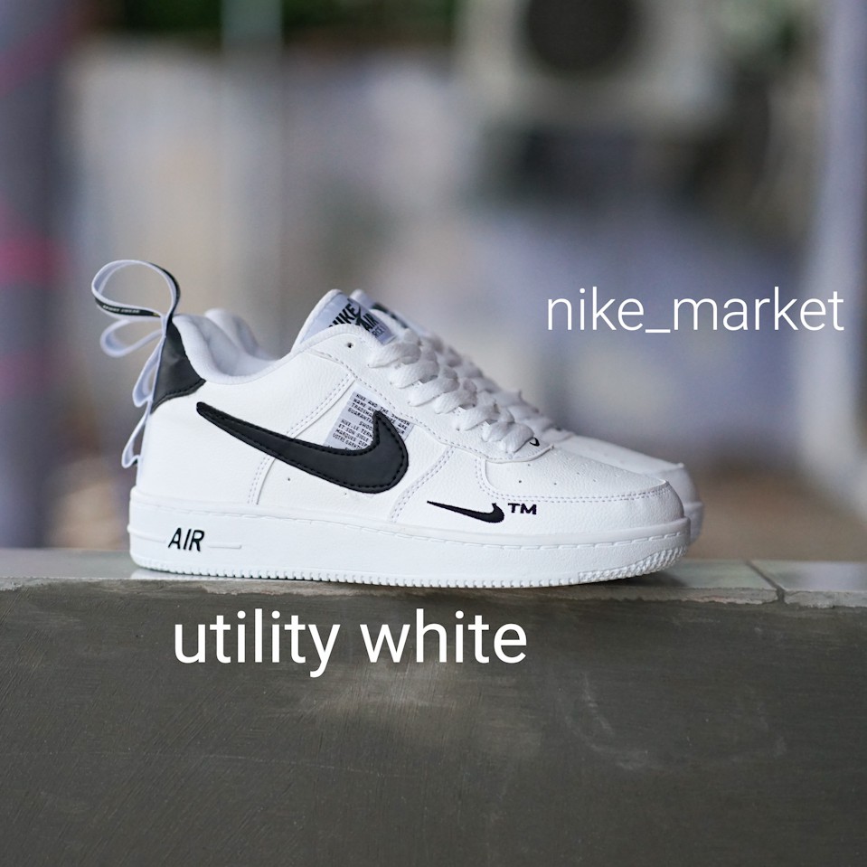  Sepatu  Nike  Air Force 1 One Full  White  Airforce Sneakers 