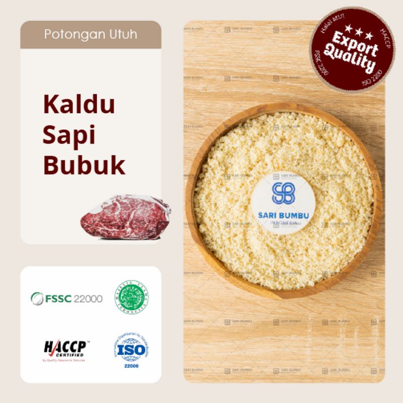 

Kaldu Sapi Bubuk| Beef Broth Powder Export Quality