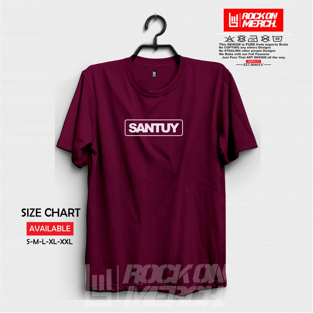 Kaos Baju Santuy Santai Kaos Distro Tumblr Kata Kata Unik Rock On