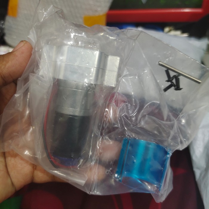 Gearbox single speed metal RC MN WPL dinamo motor 370 - Silver