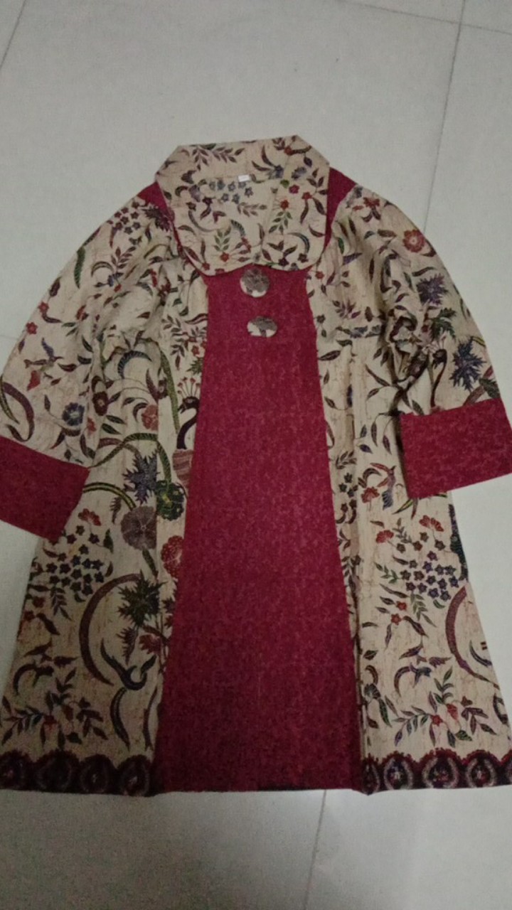 Blus Madura Merak Lj Batik Solo Seragaman Kerja Kantor Casual Formal Atasan Blouse