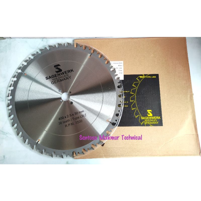 SAGENWERK 16 X 36 T Mata Circular Saw Gergaji Potong Kayu Tanduk 16&quot; x 36T