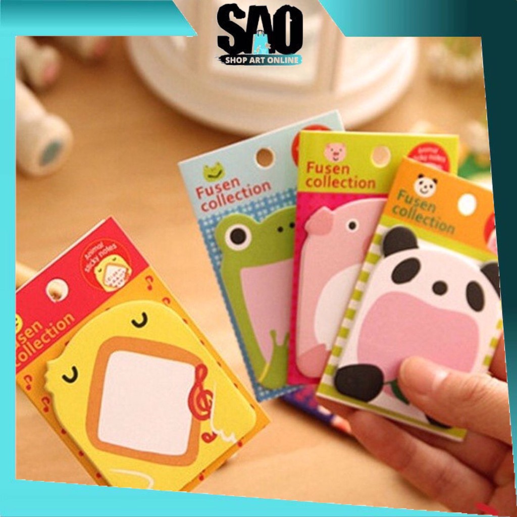 

SAO - S636 Sticky Notes Animal / Tempelan Kertas Catatan Memo Note Karakter Animal Lucu Unik