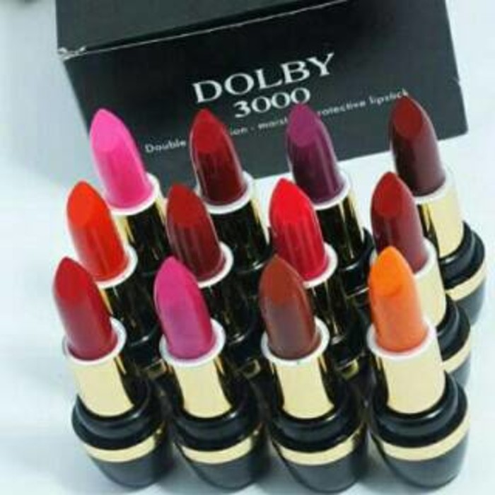 Lipstick / Lipstik Dolby 3000 Campur Warna (Minimum Order 12pcs dan kelipatannya)