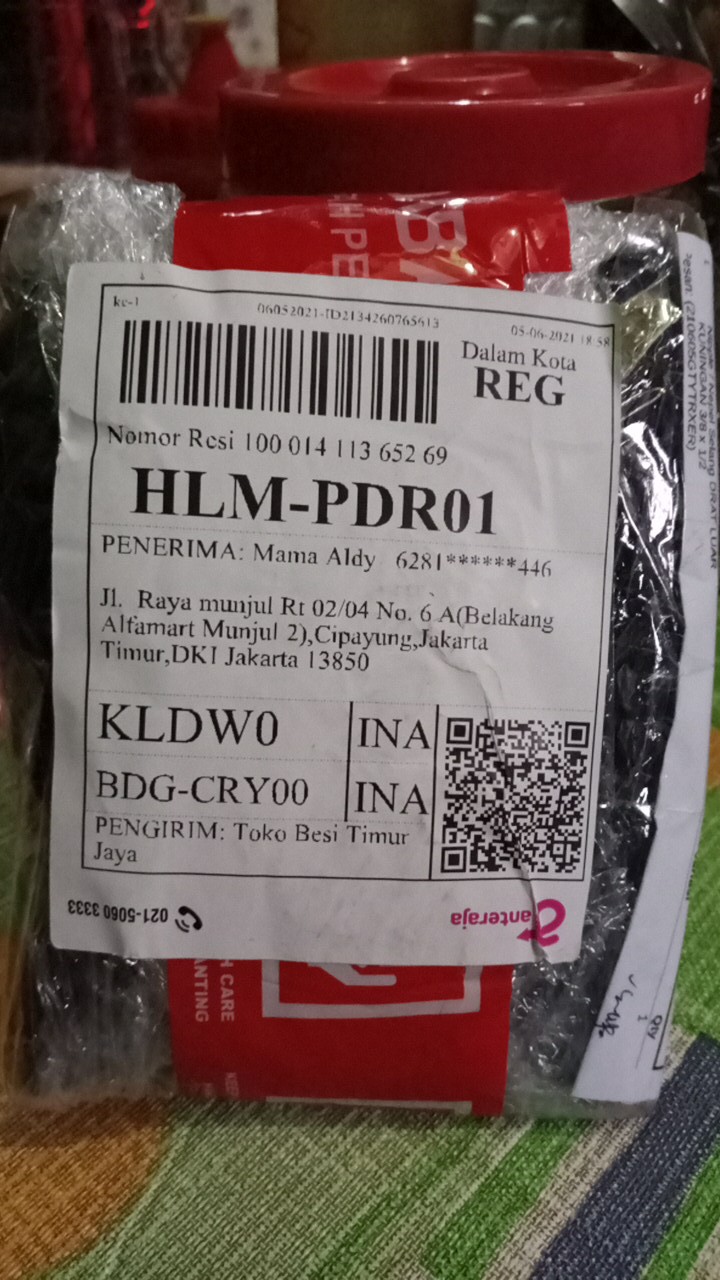 Nipple / Nepel Selang Drat Luar Kuningan 3/8 X 1/2