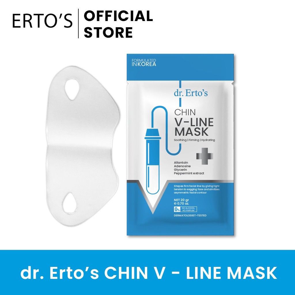 BPOM Ertos dr. Erto's Chin V-Line Mask V Line Masker Ertos Penirus Wajah Masker Wajah